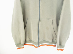 VINTAGE NIKE BACK GRAPHIC ZIP UP - M