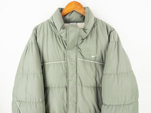 VINTAGE NIKE PISTACHIO SWOOSH PUFFER - XL