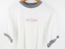Load image into Gallery viewer, VINTAGE NIKE EMBROIDERED RINGER T SHIRT - M
