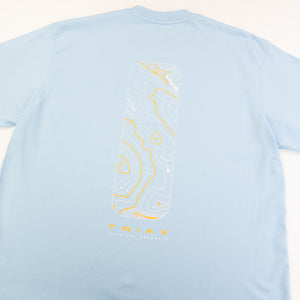 TRIAX LIMITED EDITION "TRAIL" T SHIRT - BABY BLUE