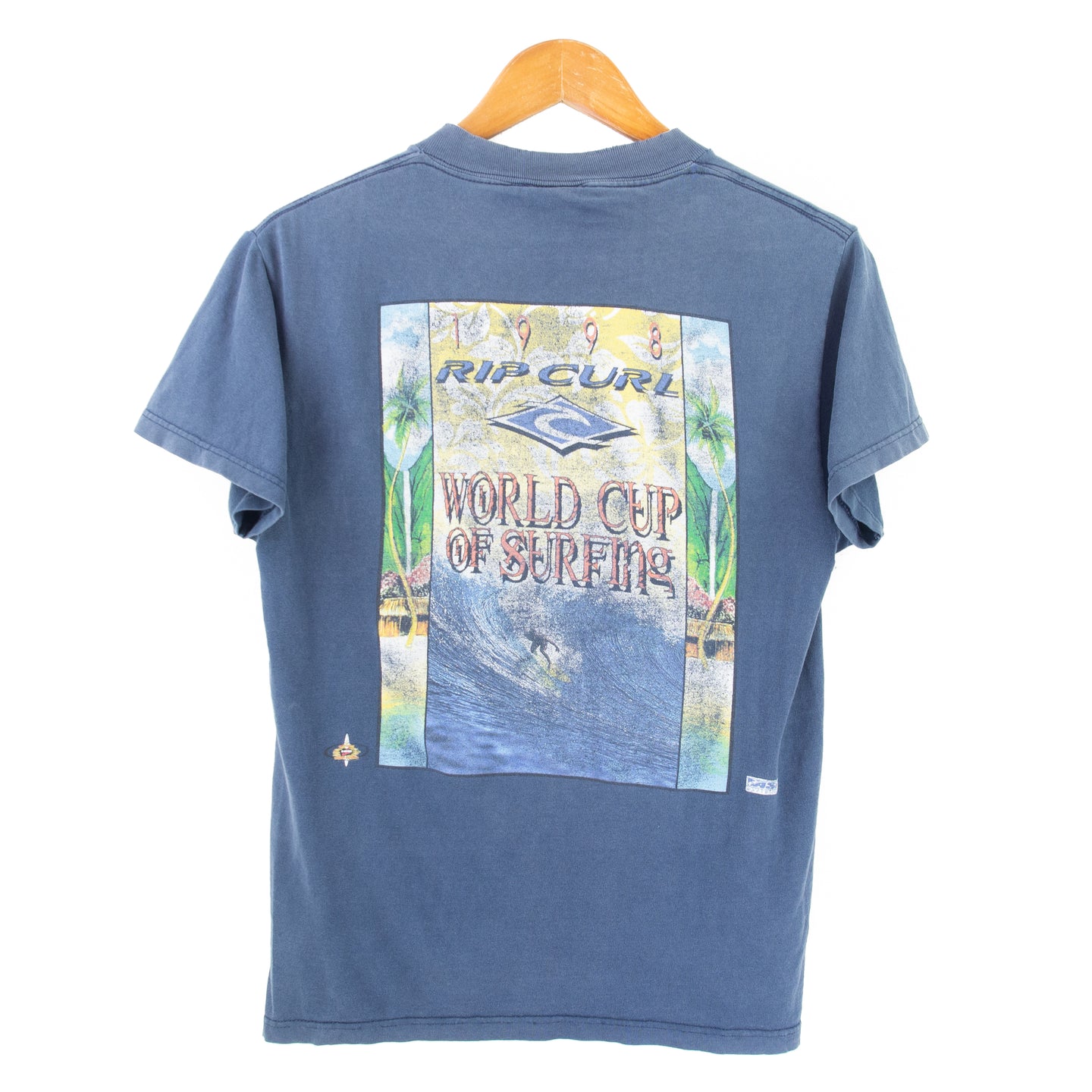 VINTAGE 1998 QUIKSILVER WORLD CUP T SHIRT - WMNS M/L