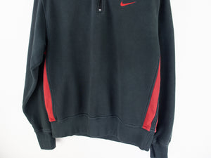 VINTAGE NIKE ARM SPELLOUT 1/4 ZIP - L