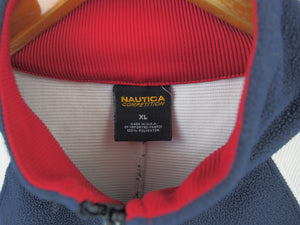 VINTAGE NAUTICA COMP FLEECE 1/4 ZIP - XL