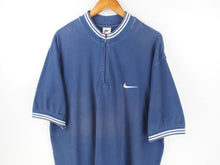 Load image into Gallery viewer, VINTAGE NIKE SWOOSH 1/4 ZIP GOLF T SHIRT - XXL

