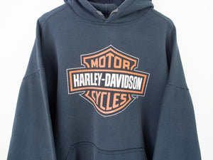 VINTAGE HARLEY DAVIDSON SHIELD HOODIE - XXL