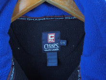 Load image into Gallery viewer, VINTAGE CHAPS BIG LOGO FLEECE 1/4 ZIP - L/XL
