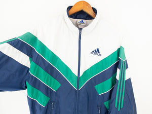 VINTAGE ADIDAS STRIPED JACKET - L