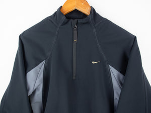 VINTAGE NIKE TECH SWOOSH 1/4 ZIP - L