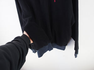 VINTAGE POLO RALPH LAUREN FLEECE 1/4 ZIP - L