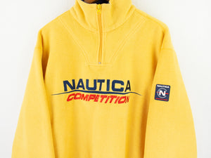 VINTAGE NAUTICA COMP FLEECE 1/4 ZIP - L