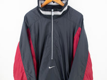 Load image into Gallery viewer, VINTAGE NIKE CENTRE SWOOSH 1/4 ZIP LINED JACKET - XXL
