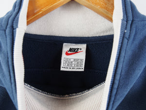 VINTAGE NIKE EMBROIDERED MOCK CREWNECK - L/XL
