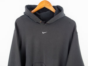 VINTAGE NIKE CENTRE SWOOSH HOODIE - L