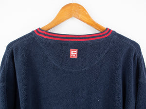 VINTAGE CHAPS EMBROIDERED FLEECE CREW - L