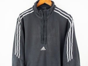 VINTAGE ADIDAS FLEECE 1/4 ZIP - M