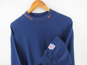 VINTAGE NIKE BRONCOS SWOOSH MOCKNECK - XL