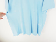 Load image into Gallery viewer, VINTAGE NIKE BABY BLUE MINI SWOOSH T SHIRT - L
