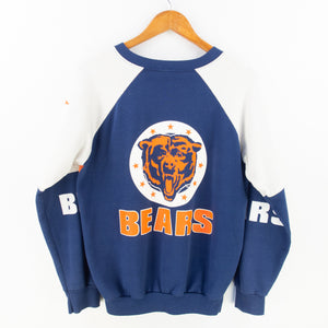 VINTAGE 80's CHICAGO BEARS ALL OVER PRINT CREW - S/M