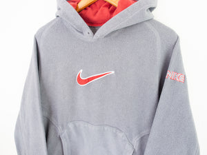 VINTAGE NIKE EMBROIDERED FLEECE HOODIE - S
