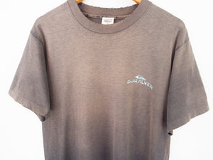 VINTAGE QUIKSILVER FADED GRAPHIC T SHIRT - M