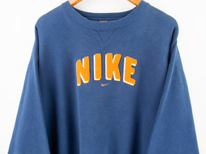 VINTAGE NIKE FUZZY LOGO CREWNECK - XXL