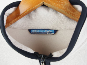 VINTAGE QUIKSILVER EMBROIDERED FLEECE 1/4 - XL