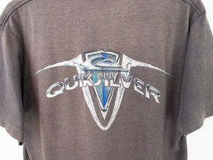 VINTAGE QUIKSILVER FADED GRAPHIC T SHIRT - M