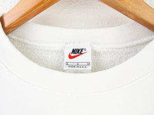 VINTAGE NIKE EMBROIDERED SWOOSH CREWNECK - L