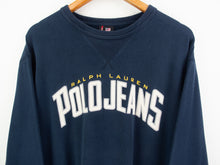 Load image into Gallery viewer, VINTAGE POLO JEANS CO EMBROIDERED CREWNECK - XL

