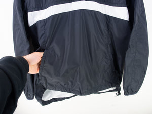 VINTAGE NIKE STRIPE 1/4 ZIP WINDBREAKER - S