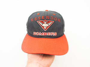 VINTAGE 90's ESSENDON BOMBERS EMBROIDERED CAP - ONE SIZE