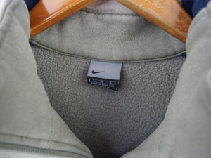 VINTAGE NIKE BACK EMBROIDERY 1/4 ZIP - L