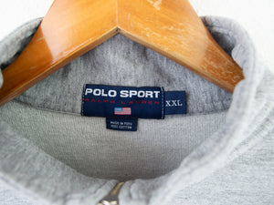 VINTAGE POLO SPORT SMALL EMBROIDERED 1/4 ZIP - XL
