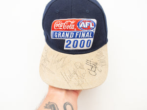 VINTAGE 2000 AFL GRAND FINAL AUTOGRAPH CAP - ONE SIZE