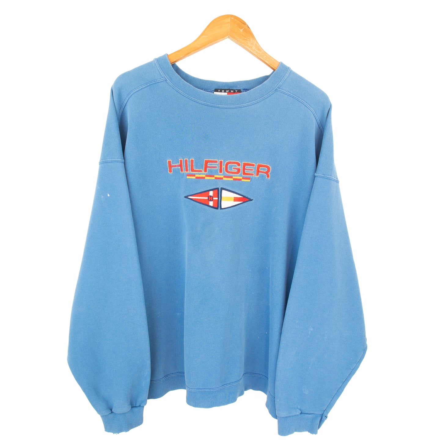 VINTAGE TOMMY HILFIGER EMBROIDERED CREWNECK - XL