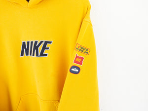 VINTAGE NIKE EMBROIDERED HOODIE - L