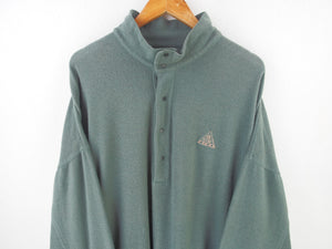 VINTAGE NIKE ACG FLEECE 1/4 BUTTON UP - XXL