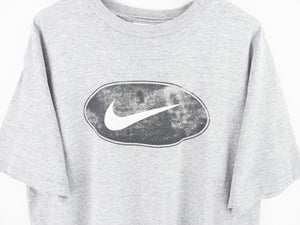 VINTAGE NIKE BIG SWOOSH T SHIRT - L