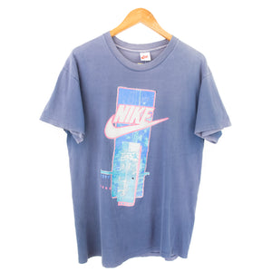 VINTAGE NIKE ABSTRACT FADED T SHIRT - L