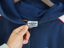 Load image into Gallery viewer, VINTAGE UMBRO DETAILED ZIP HOODIE - L
