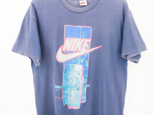 VINTAGE NIKE ABSTRACT FADED T SHIRT - L