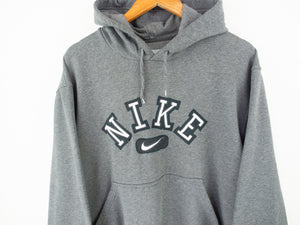 VINTAGE NIKE EMBROIDERED HOODIE - L