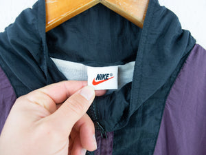 VINTAGE NIKE SWOOSH LINED WINDBREAKER - L