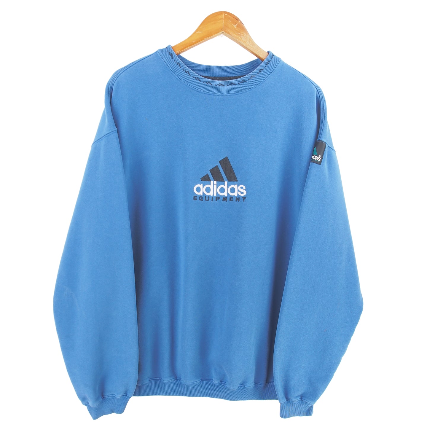 VINTAGE ADIDAS EQT EMBROIDERED CREW - L/XL