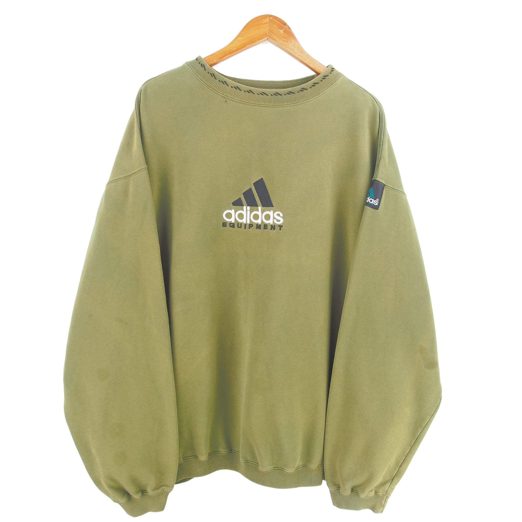 ✅90s 復刻 adidas EQUIPMENT mock neck sweat adidas Originals Retro 90s EQT Equipment Logo Sweatshirt