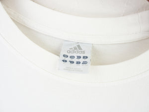 VINTAGE ADIDAS BLOCK LOGO T SHIRT - XL