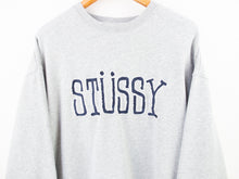 Load image into Gallery viewer, VINTAGE STUSSY EMBROIDERED CREWNECK - XL
