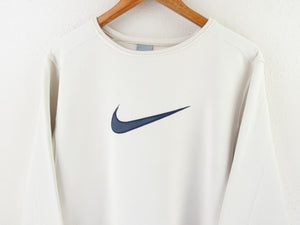 VINTAGE NIKE BIG SWOOSH CREWNECK - M