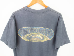 VINTAGE QUIKSILVER FADED GRAPHIC T SHIRT - M/L