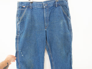 VINTAGE CARHARTT BAGGY DENIM CARPENTERS - 38'